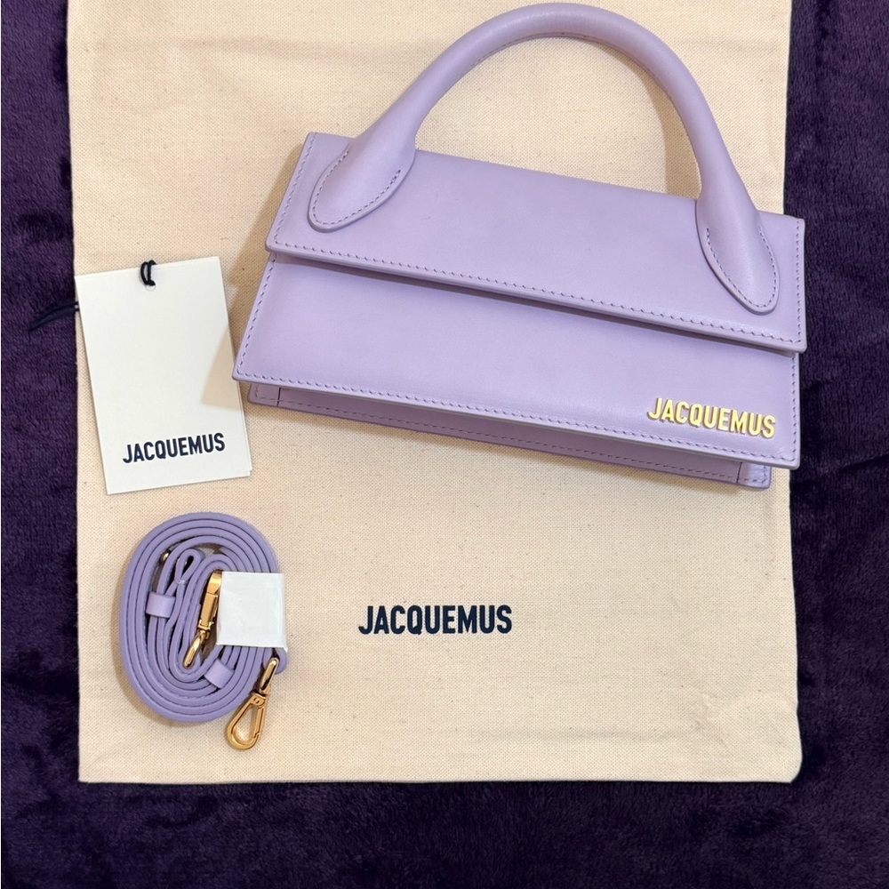 NWT Jacquemus Le Chiquito Long – Lilac Purple Leather - Picture 10 of 12